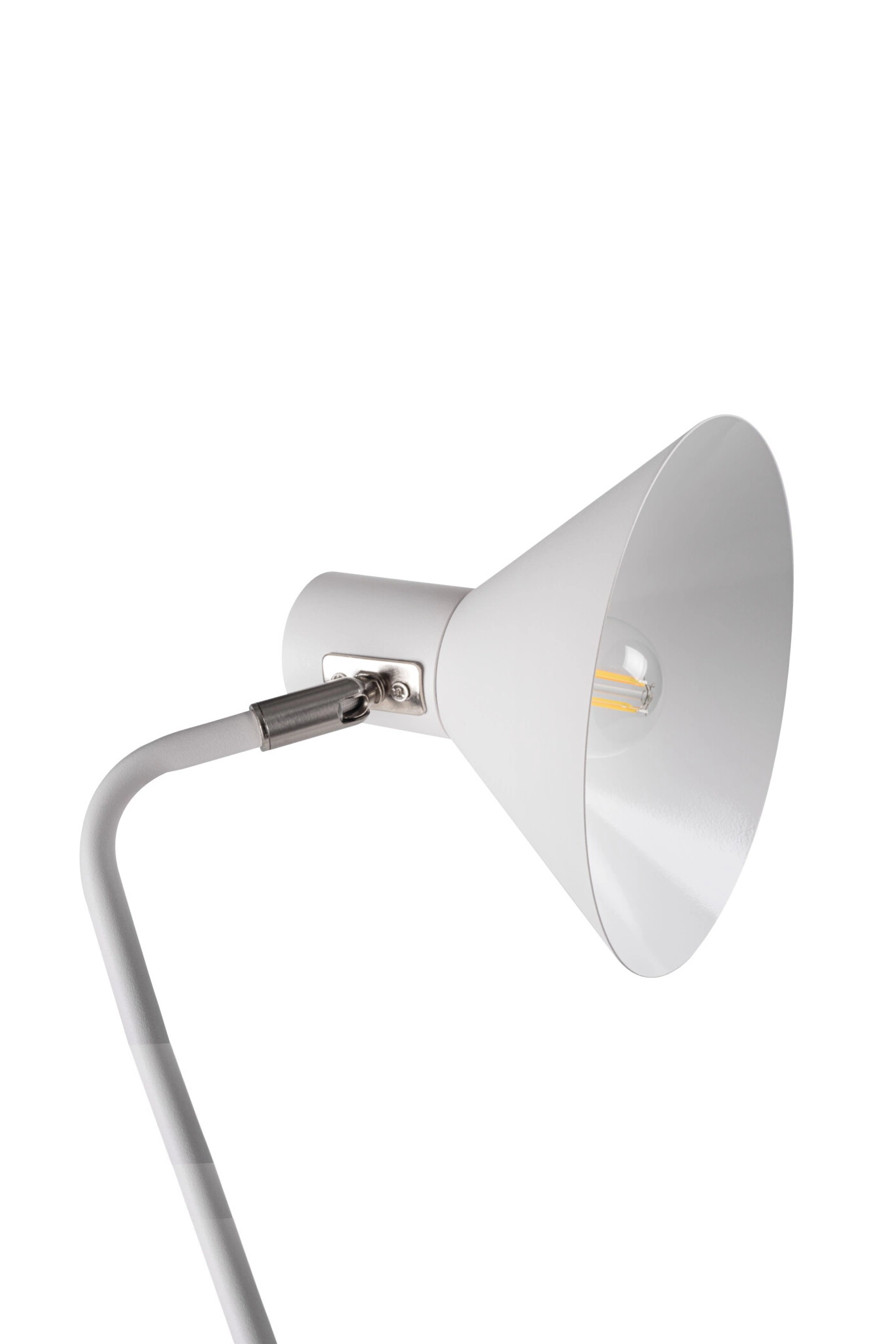   
                        
                        Настільна лампа KANLUX (Польща) 58135    
                         у стилі Хай-тек.  
                        Тип джерела світла: світлодіодна лампа, змінна.                                                 Кольори плафонів і підвісок: Білий.                         Матеріал: Метал.                          фото 4