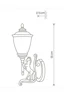   
                        Світильник вуличний NOWODVORSKI (Польща) 58262    
                         у стилі Класика.  
                        Тип джерела світла: світлодіодна лампа, змінна.                                                 Кольори плафонів і підвісок: Білий.                         Матеріал: Скло.                          фото 6