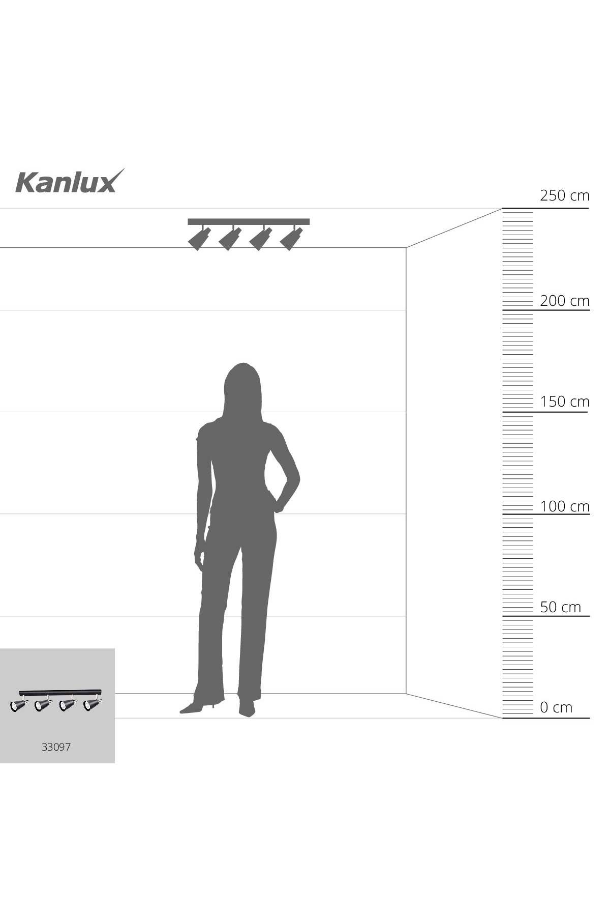   
                        
                        Світильник поворотний KANLUX (Польща) 58269    
                         у стилі Модерн.  
                        Тип джерела світла: світлодіодна лампа, змінна.                         Форма: Прямокутник.                         Кольори плафонів і підвісок: Чорний.                         Матеріал: Сталь.                          фото 7