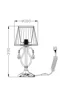   
                        
                        Настільна лампа MAYTONI (Німеччина) 58578    
                         у стилі Класика.  
                        Тип джерела світла: світлодіодна лампа, змінна.                                                 Кольори плафонів і підвісок: Білий, Прозорий.                         Матеріал: Тканина, Кришталь.                          фото 5