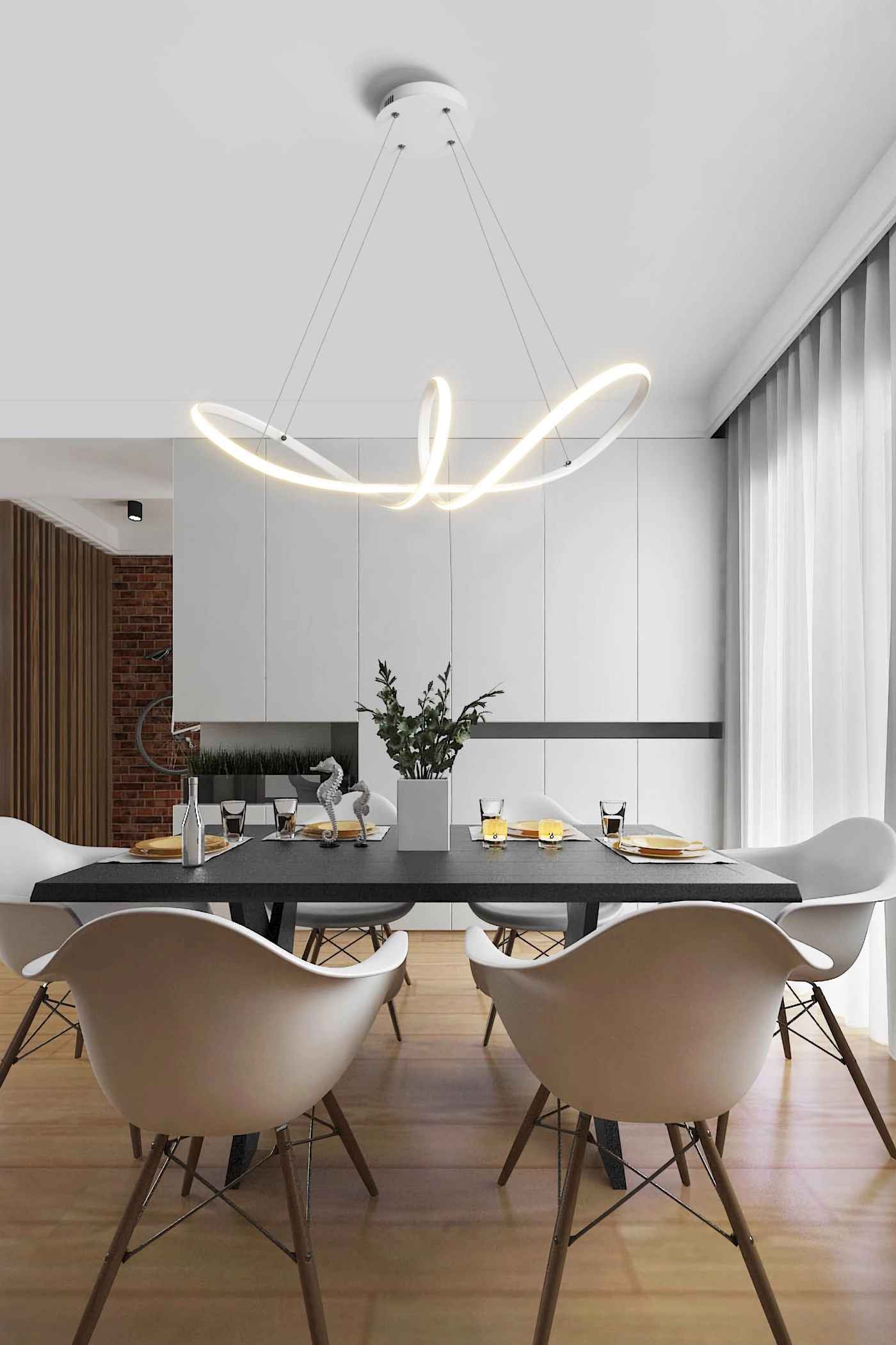   
                        
                        Люстра LAGUNA LIGHTING (Україна) 59498    
                         У стилі Хай-тек, Модерн.  
                        Тип джерела світла: вбудований led-модуль, незмінний.                         Форма: Асиметрична.                         Кольори плафонів і підвісок: Білий.                         Матеріал: Алюміній, Силікон.                          фото 3