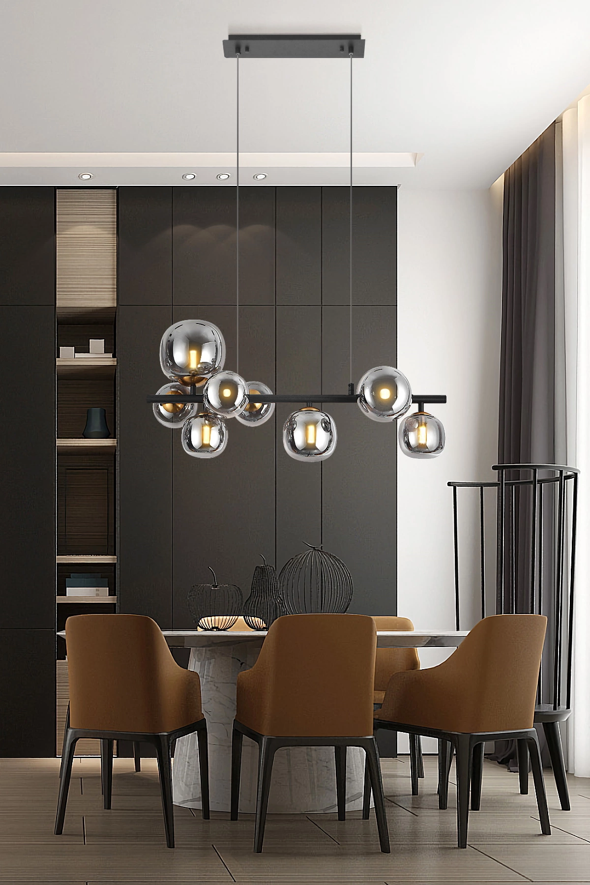   
                        
                        Люстра LAGUNA LIGHTING (Україна) 59523    
                         У стилі Хай-тек.  
                        Тип джерела світла: світлодіодна лампа, змінна.                         Форма: Прямокутник.                         Кольори плафонів і підвісок: Сірий.                         Матеріал: Скло.                          фото 3