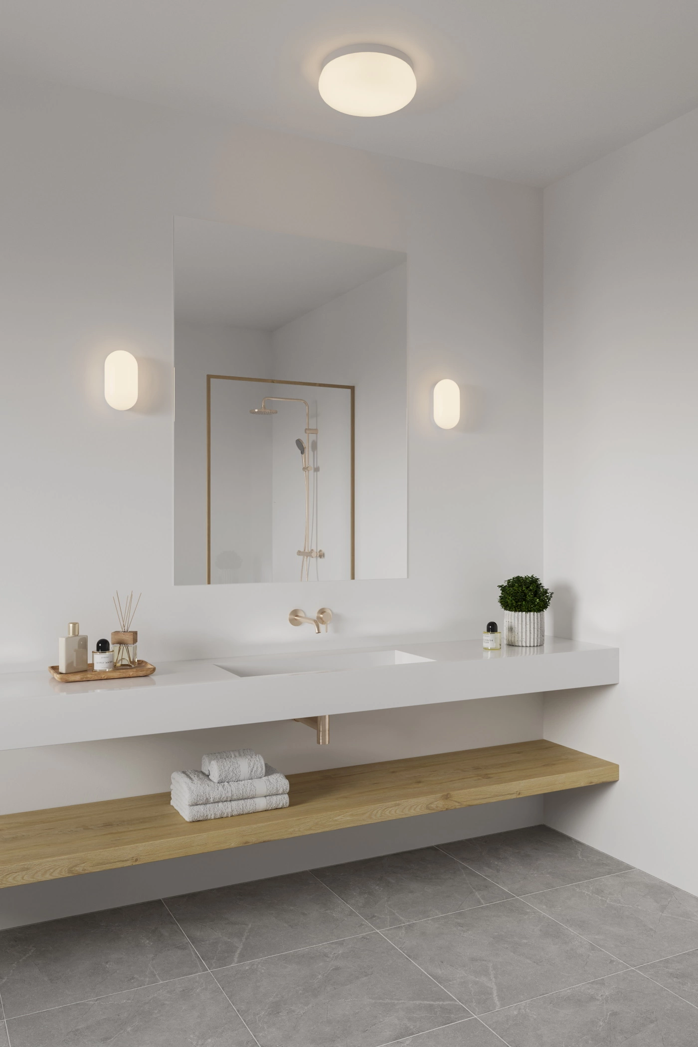   
                        
                        Подсветка для ванной NORDLUX (Дания) 59578    
                         в стиле Модерн.  
                        Тип источника света: светодиодная лампа, сменная.                                                 Цвета плафонов и подвесок: Белый.                         Материал: Пластик.                          фото 3