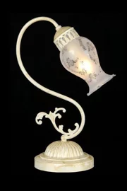   
                        
                        Настольная лампа MAYTONI (Германия) 60989    
                         в стиле Флористика.  
                        Тип источника света: светодиодная лампа, сменная.                                                 Цвета плафонов и подвесок: Белый, Рисунок.                         Материал: Стекло.                          фото 1