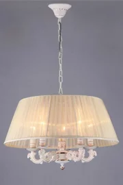   
                        
                        Люстра MAYTONI (Німеччина) 60996    
                         у стилі Класика, Прованс.  
                        Тип джерела світла: світлодіодна лампа, змінна.                         Форма: Коло.                         Кольори плафонів і підвісок: Бежевий.                         Матеріал: Тканина.                          фото 1