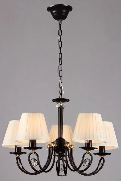   
                        
                        Люстра MAYTONI (Німеччина) 61018    
                         у стилі Класика.  
                        Тип джерела світла: світлодіодна лампа, змінна.                         Форма: Коло.                         Кольори плафонів і підвісок: Білий.                         Матеріал: Тканина.                          фото 1