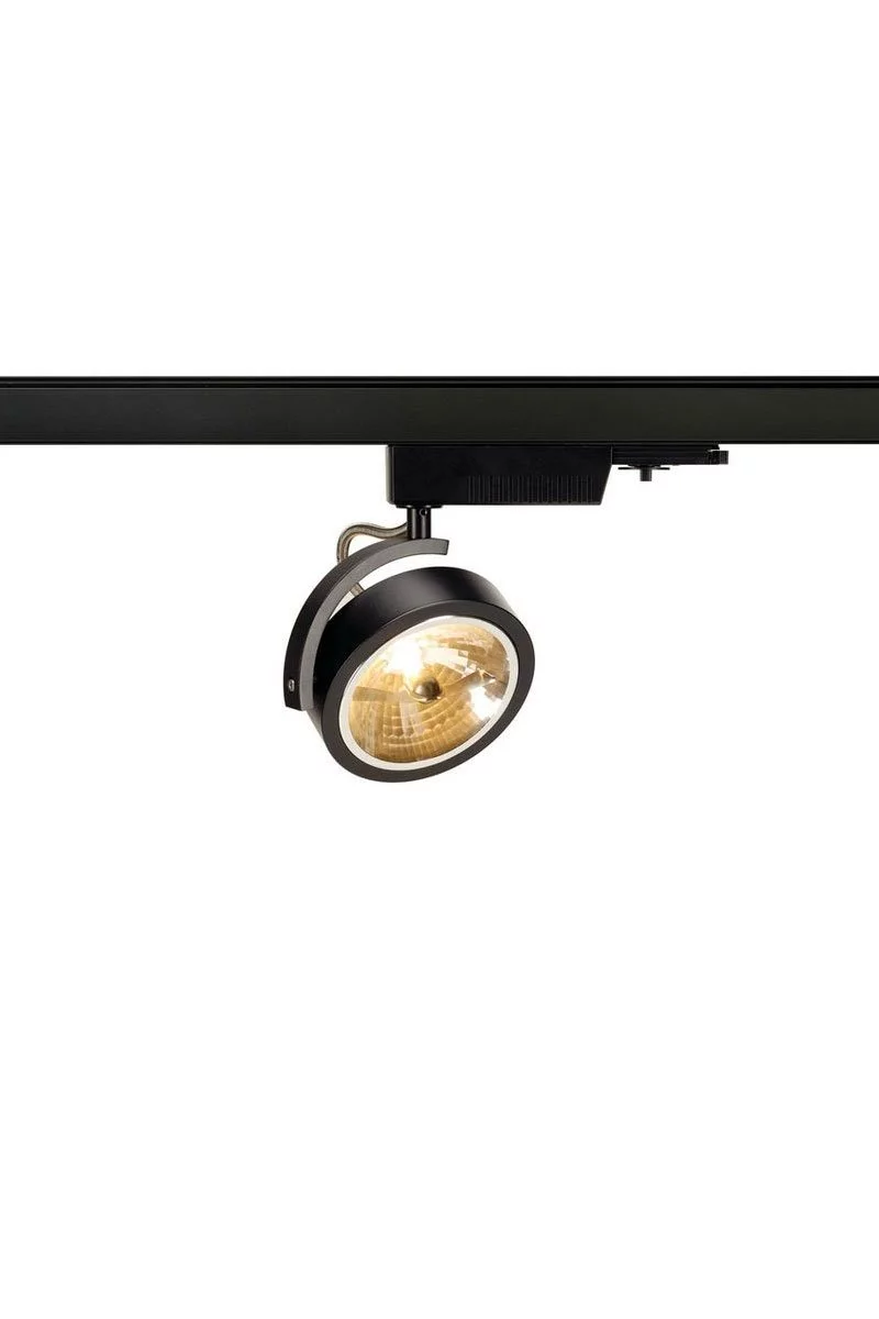   
                        Трековый светильник SLV  (Германия) 63822    
                         в стиле Лофт.  
                        Тип источника света: светодиодная лампа, сменная.                         Форма: Круг.                         Цвета плафонов и подвесок: Черный.                         Материал: Металл.                          фото 1