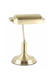   
                        
                        Настільна лампа ZUMALINE (Польща) 64837    
                         у стилі Класика.  
                        Тип джерела світла: світлодіодна лампа, змінна.                                                 Кольори плафонів і підвісок: Золото.                         Матеріал: Метал.                          фото 1