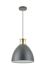   
                        
                        Люстра ZUMALINE (Польща) 64839    
                         у стилі Модерн.  
                        Тип джерела світла: світлодіодна лампа, змінна.                         Форма: Коло.                         Кольори плафонів і підвісок: Сірий, Золото.                         Матеріал: Метал.                          фото 1