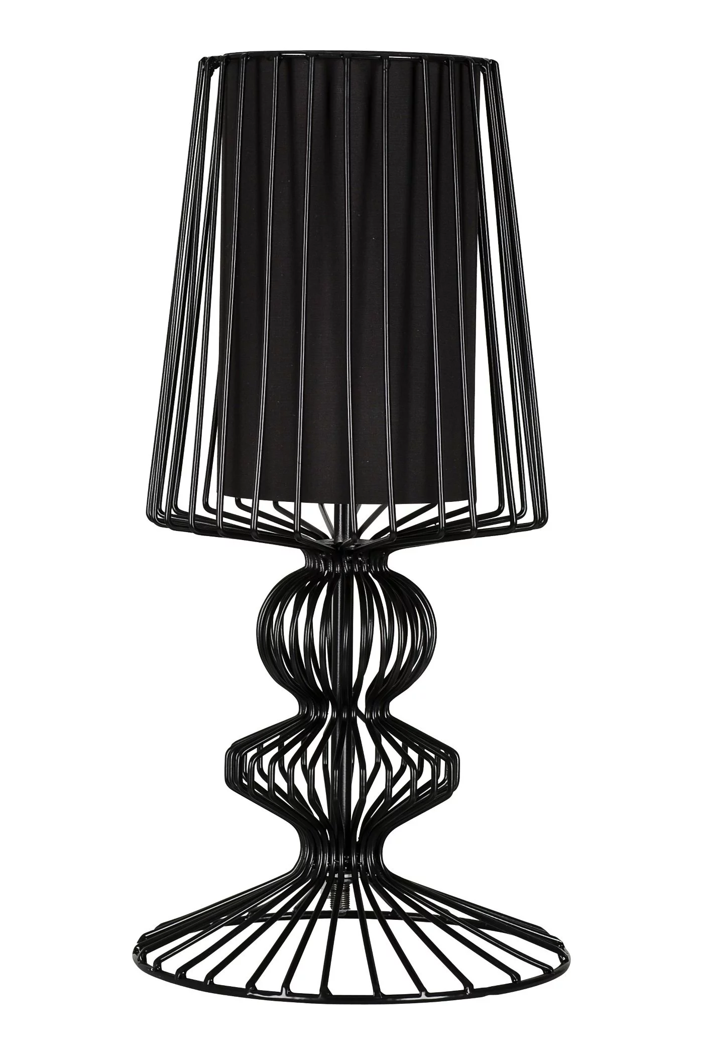   
                        Настільна лампа NOWODVORSKI (Польща) 66616    
                         у стилі скандинавський.  
                        Тип джерела світла: cвітлодіодні led, енергозберігаючі, розжарювання.                                                 Кольори плафонів і підвісок: чорний.                         Матеріал: сталь, тканина.                          фото 1
