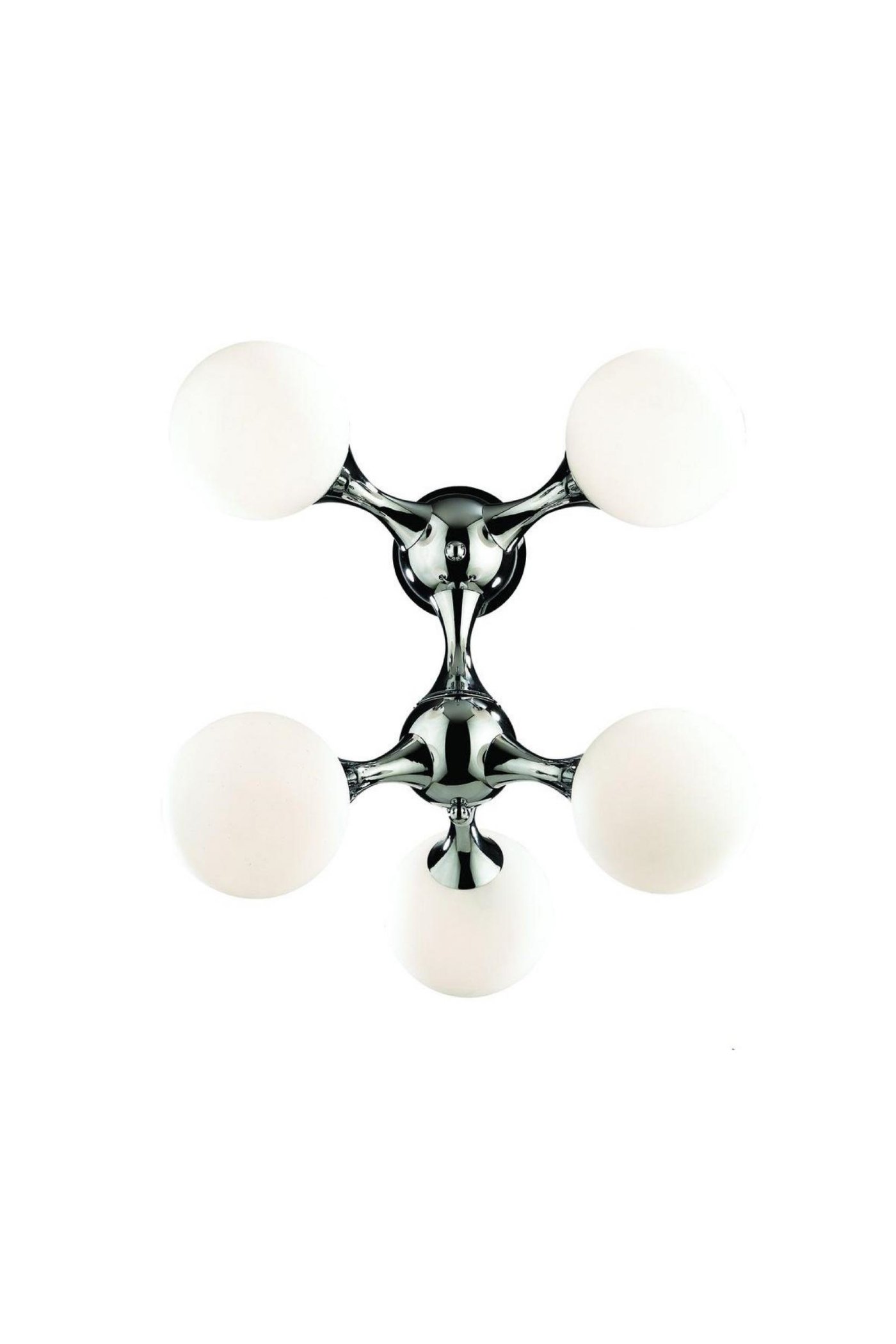   
                        Люстра IDEAL LUX (Італія) 67533    
                         у стилі скандинавський.  
                        Тип джерела світла: cвітлодіодні led, енергозберігаючі, розжарювання.                         Форма: коло, молекула.                         Кольори плафонів і підвісок: білий.                         Матеріал: скло.                          фото 1