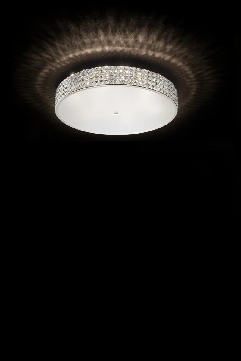   
                        
                        Кришталева люстра IDEAL LUX (Італія) 67573    
                         у стилі Модерн.  
                        Тип джерела світла: світлодіодна лампа, змінна.                         Форма: Циліндр.                         Кольори плафонів і підвісок: Прозорий, Білий.                         Матеріал: Кришталь, Скло.                          фото 2