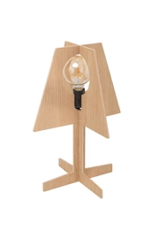  
                        
                        Настільна лампа ZUMALINE (Польща) 68923    
                         у стилі Скандинавський.  
                        Тип джерела світла: світлодіодна лампа, змінна.                                                 Кольори плафонів і підвісок: Коричневий.                         Матеріал: Дерево.                          фото 1