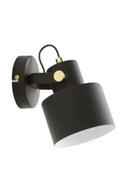   
                        
                        Бра ZUMALINE (Польща) 68930    
                         у стилі Лофт.  
                        Тип джерела світла: світлодіодна лампа, змінна.                                                 Кольори плафонів і підвісок: Чорний, Білий.                         Матеріал: Метал.                          фото 1