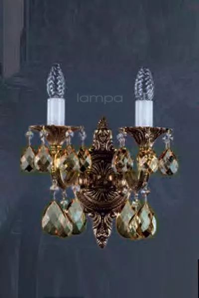   
                        
                        Кришталеве бра ARTGLASS (Чехія) 69178    
                         У стилі Класика.  
                        Тип джерела світла: світлодіодна лампа, змінна.                                                 Кольори плафонів і підвісок: Жовтий.                         Матеріал: Кришталь.                          фото 1