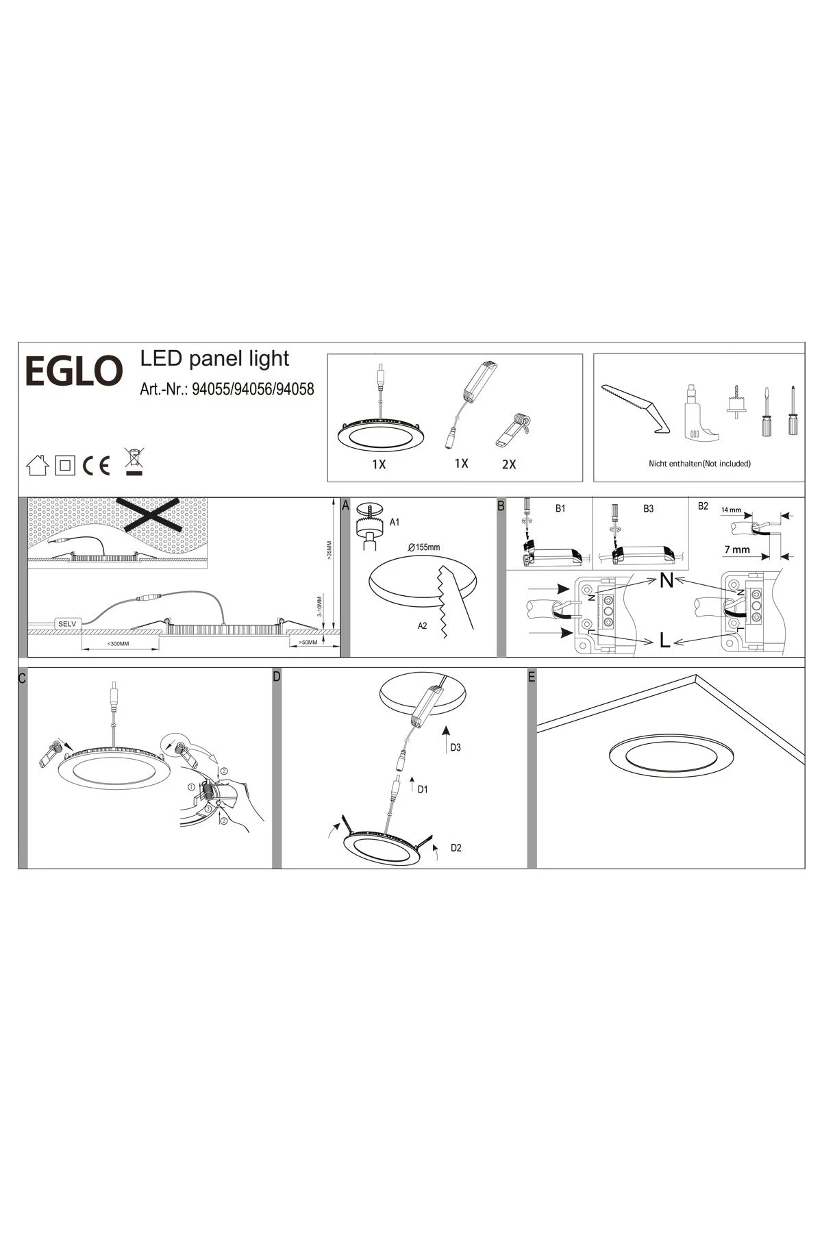   
                        Точковий світильник EGLO (Австрія) 69496    
                         у стилі Модерн.  
                        Тип джерела світла: вбудований led-модуль, незмінний.                         Форма: Коло.                         Кольори плафонів і підвісок: Білий.                         Матеріал: Пластик.                          фото 2