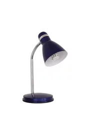   
                        Настольная лампа KANLUX  (Польша) 72077    
                         в стиле Лофт.  
                        Тип источника света: светодиодная лампа, сменная.                                                 Цвета плафонов и подвесок: Синий.                         Материал: Сталь.                          фото 1