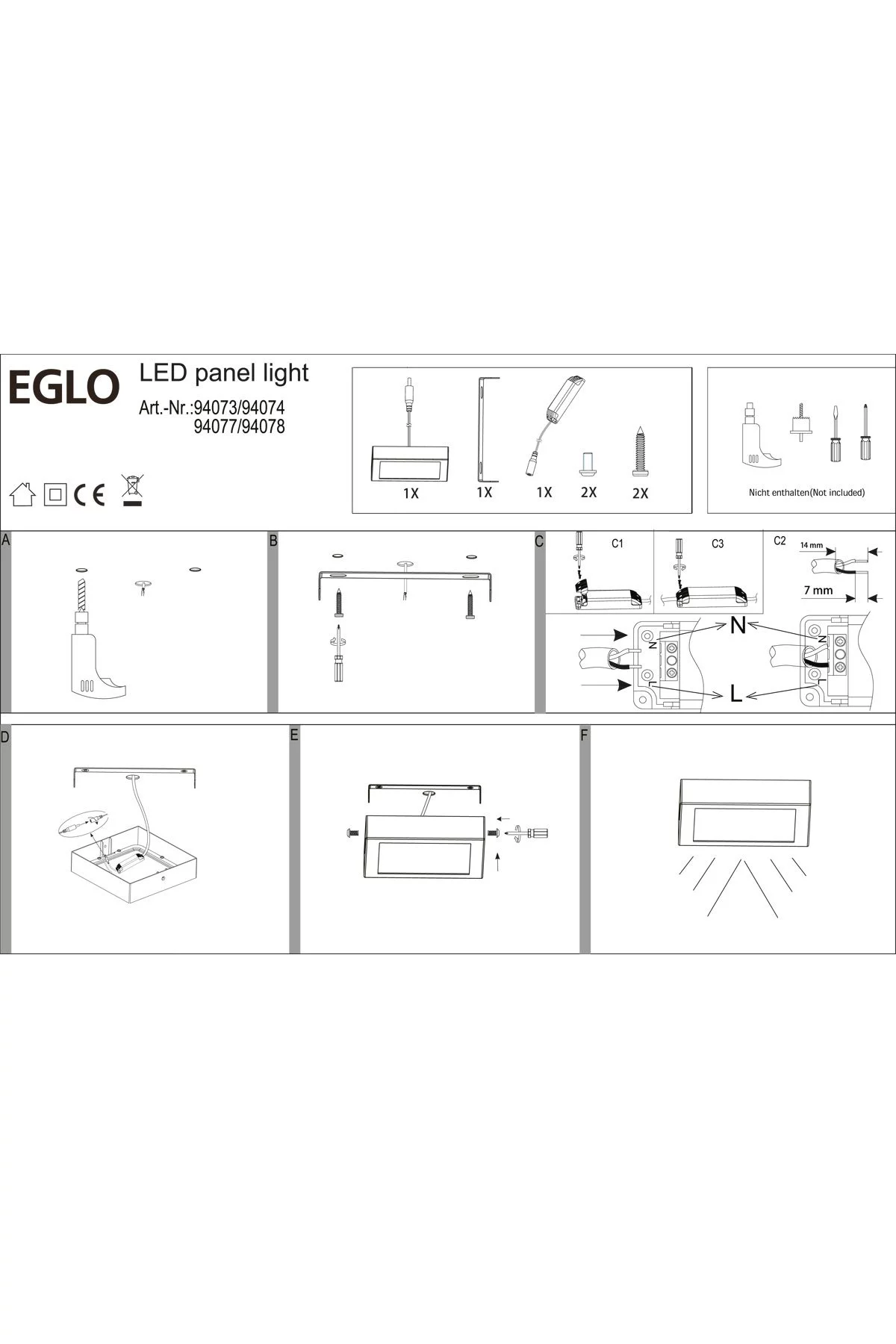   
                        
                        Точковий світильник EGLO (Австрія) 72161    
                         у стилі Модерн.  
                        Тип джерела світла: вбудований led-модуль, незмінний.                         Форма: Квадрат.                         Кольори плафонів і підвісок: Білий.                         Матеріал: Пластик.                          фото 2