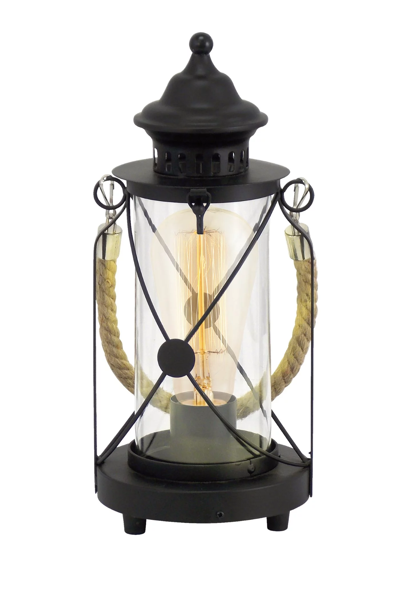   
                        Настільна лампа EGLO (Австрія) 74507    
                         у стилі Кантрі.  
                        Тип джерела світла: cвітлодіодні led, енергозберігаючі, розжарювання.                                                 Кольори плафонів і підвісок: Прозорий.                         Матеріал: Скло.                          фото 1