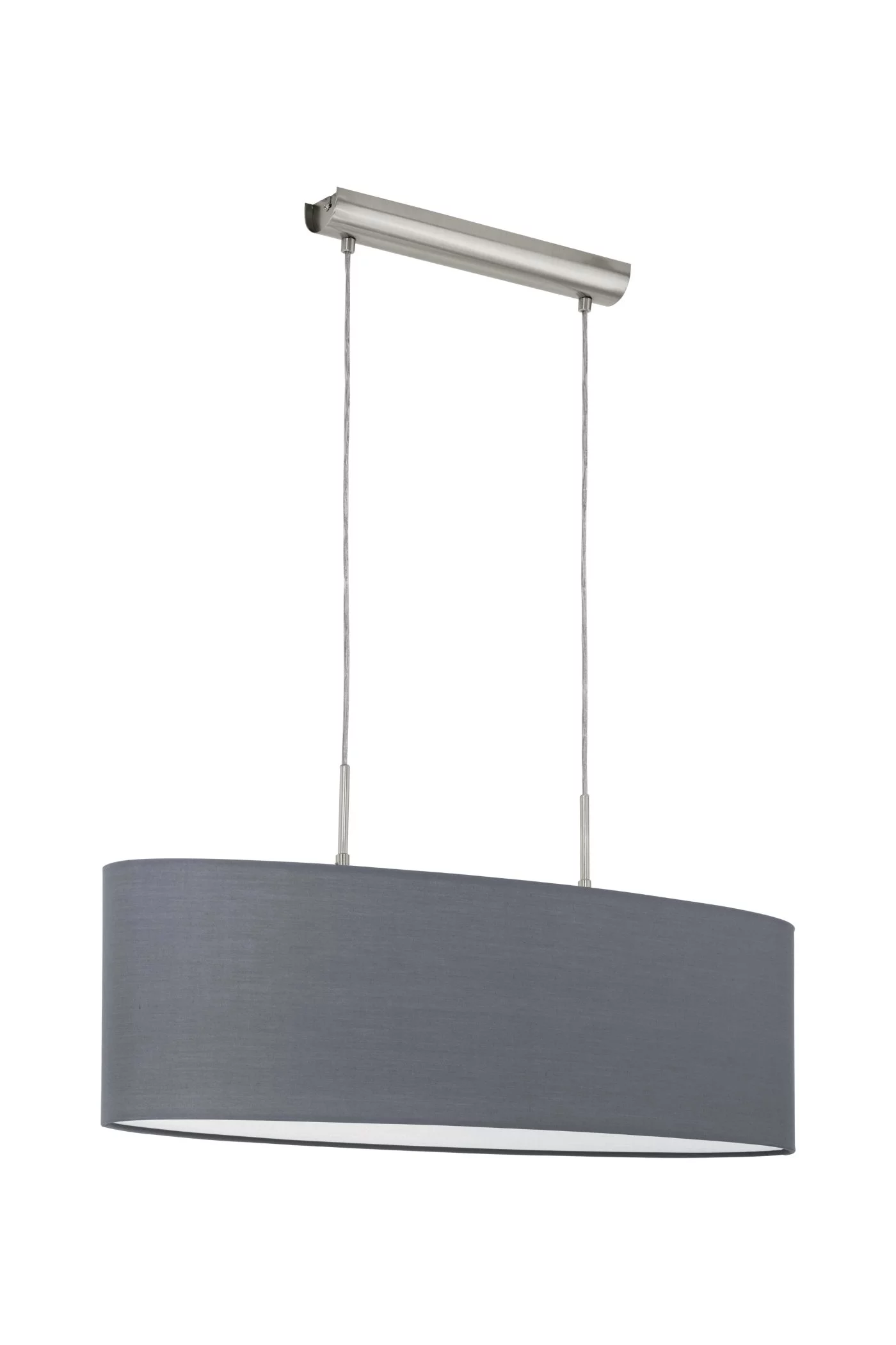  
                        
                        Люстра EGLO (Австрія) 75072    
                         у стилі Модерн.  
                        Тип джерела світла: світлодіодна лампа, змінна.                         Форма: Овал.                         Кольори плафонів і підвісок: Сірий.                         Матеріал: Тканина.                          фото 1