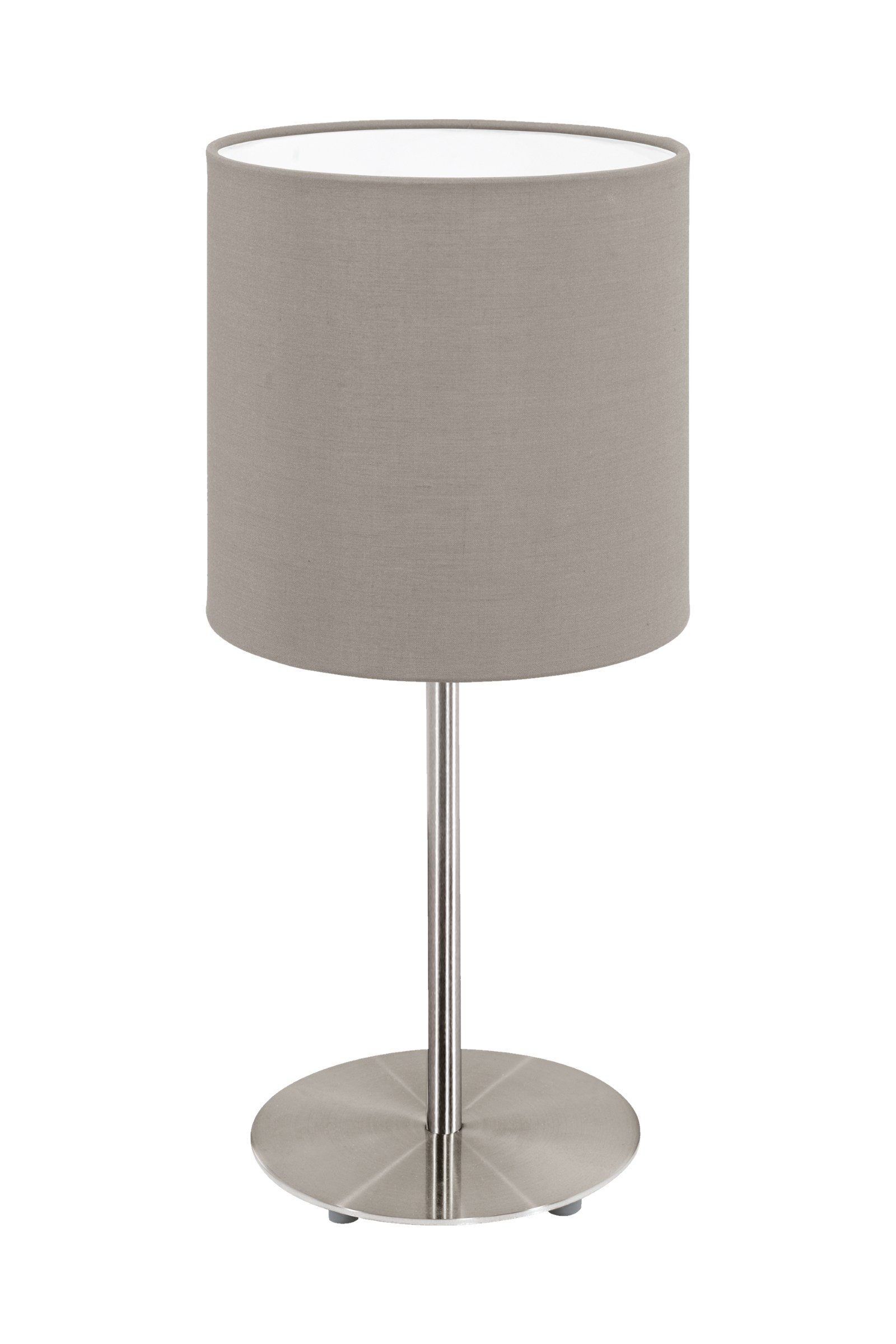   
                        Настільна лампа EGLO (Австрія) 75083    
                         у стилі модерн.  
                        Тип джерела світла: cвітлодіодні led, енергозберігаючі, розжарювання.                                                 Кольори плафонів і підвісок: сірий, коричневий.                         Матеріал: тканина.                          фото 1