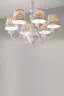   
                        Люстра IDEAL LUX  (Италия) 81154    
                         в стиле Модерн.  
                        Тип источника света: светодиодная лампа, сменная.                         Форма: Круг.                         Цвета плафонов и подвесок: Бежевый, Рисунок.                         Материал: Пластик, Ткань.                          фото 2