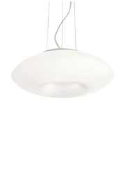   
                        Люстра IDEAL LUX (Італія) 81224    
                         у стилі модерн, скандинавський.  
                        Тип джерела світла: cвітлодіодні led, енергозберігаючі, розжарювання.                         Форма: коло.                         Кольори плафонів і підвісок: білий.                         Матеріал: скло.                          фото 1