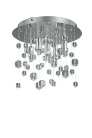   
                        
                        Люстра IDEAL LUX (Италия) 81295    
                         в стиле Модерн.  
                        Тип источника света: светодиодная лампа, сменная.                         Форма: Круг.                         Цвета плафонов и подвесок: Прозрачный.                         Материал: Стекло.                          фото 1