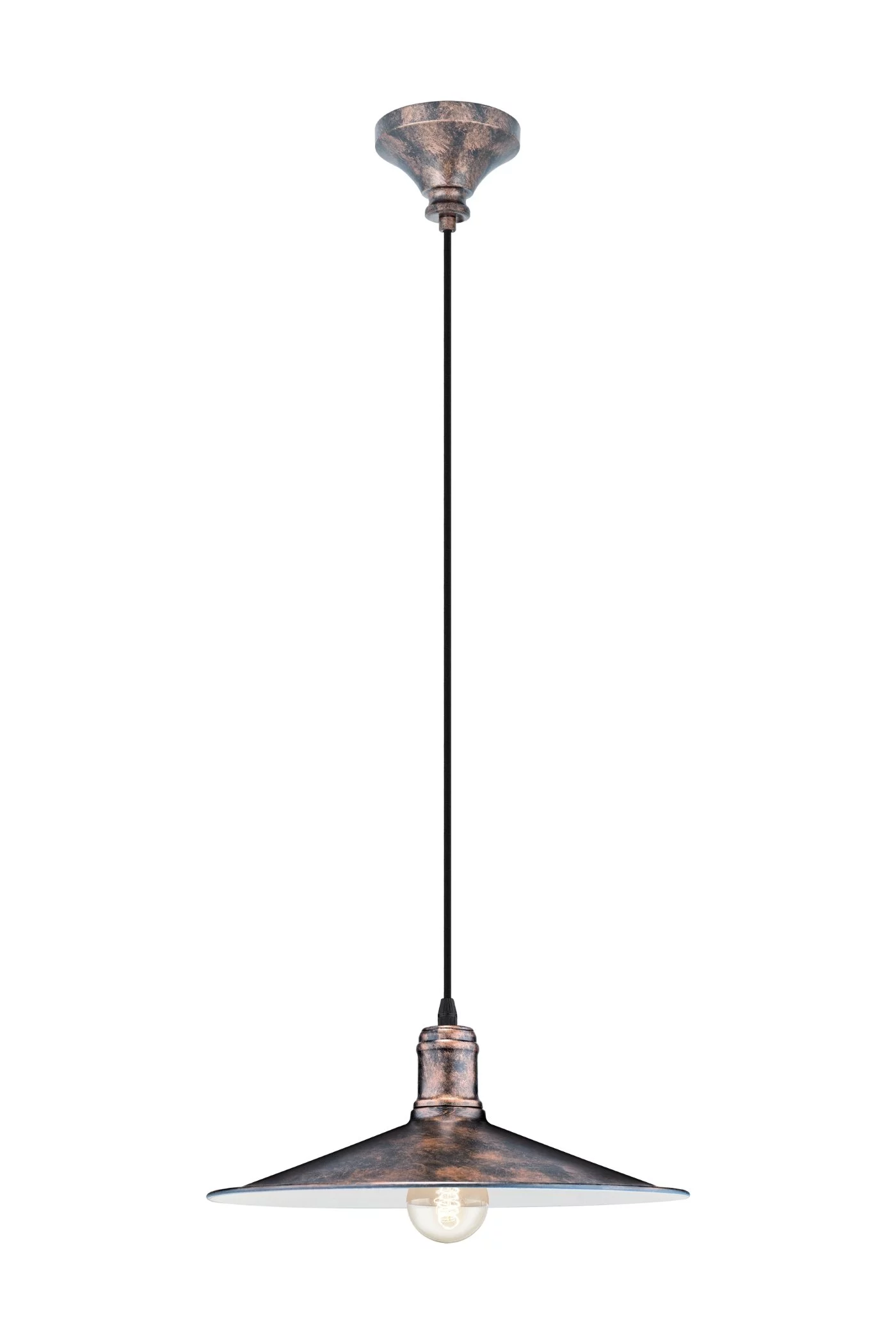   
                        Люстра EGLO (Австрія) 82680    
                         у стилі Лофт.  
                        Тип джерела світла: світлодіодна лампа, змінна.                         Форма: Коло.                         Кольори плафонів і підвісок: Чорний, Мідь.                         Матеріал: Сталь.                          фото 1