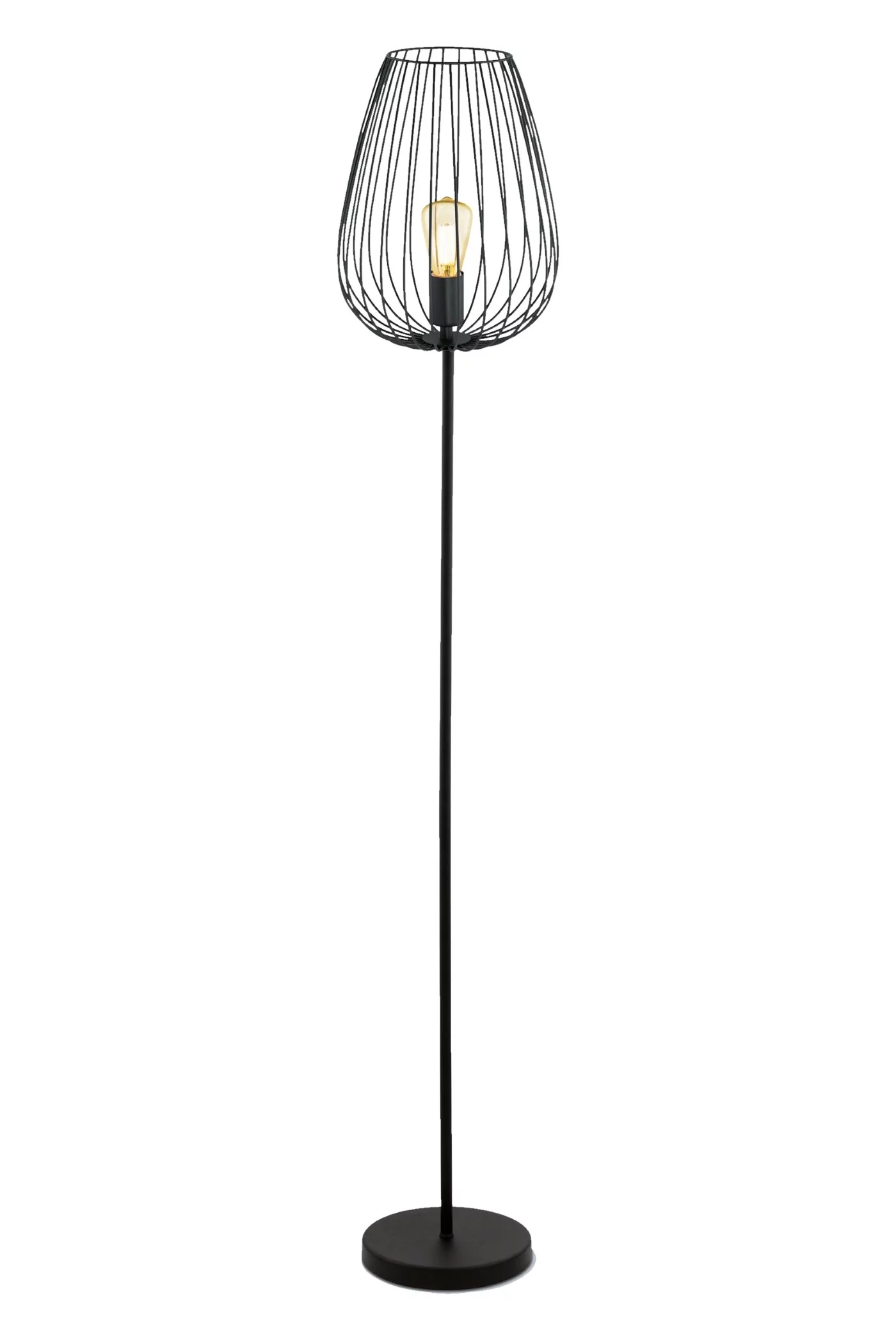   
                        Торшер EGLO  (Австрия) 82697    
                         в стиле Лофт.  
                        Тип источника света: светодиодная лампа, сменная.                                                 Цвета плафонов и подвесок: Черный.                         Материал: Сталь.                          фото 1