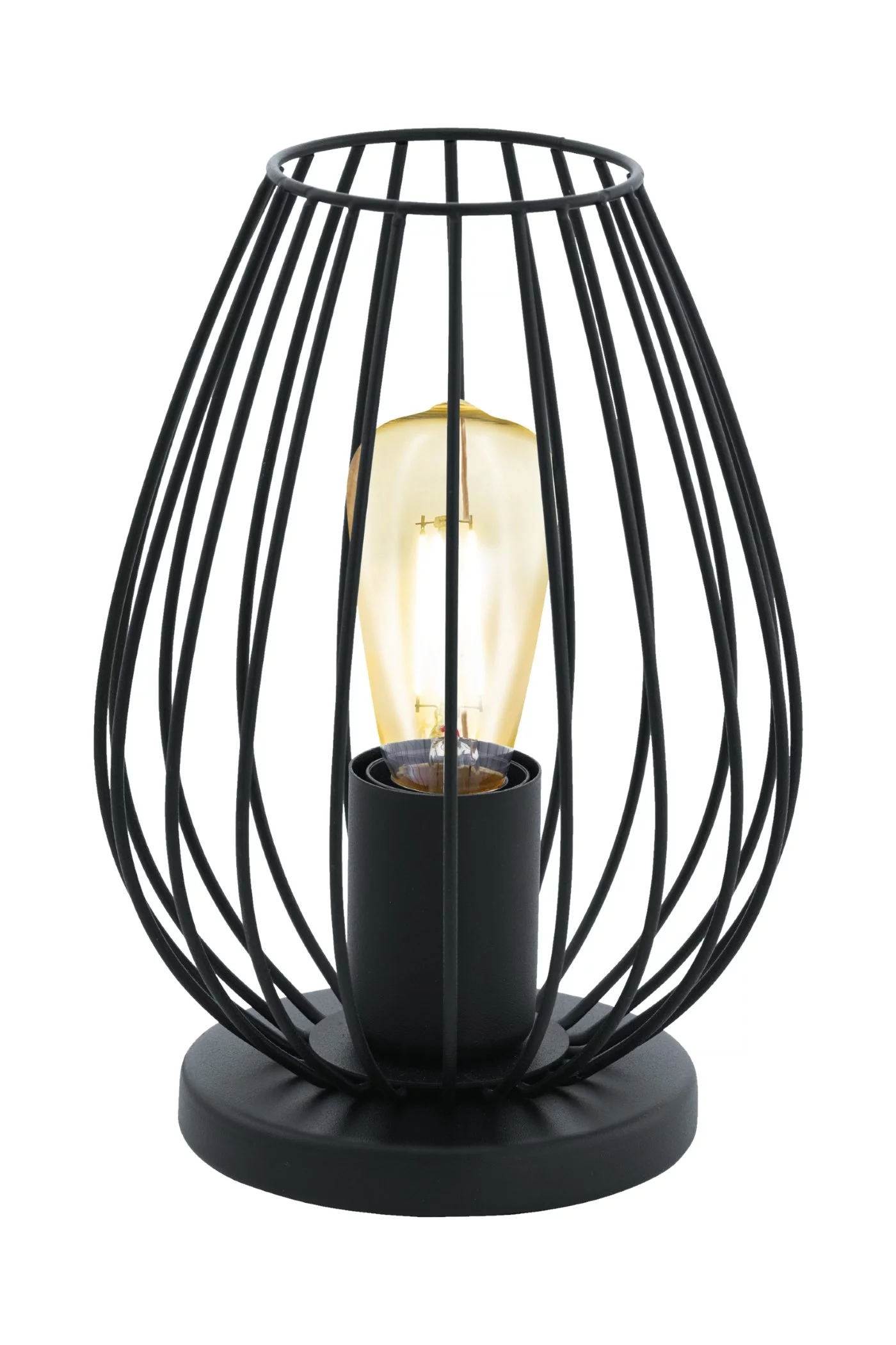   
                        Настільна лампа EGLO (Австрія) 82702    
                         у стилі Лофт.  
                        Тип джерела світла: cвітлодіодні led, енергозберігаючі, розжарювання.                                                 Кольори плафонів і підвісок: Чорний.                         Матеріал: Сталь.                          фото 1