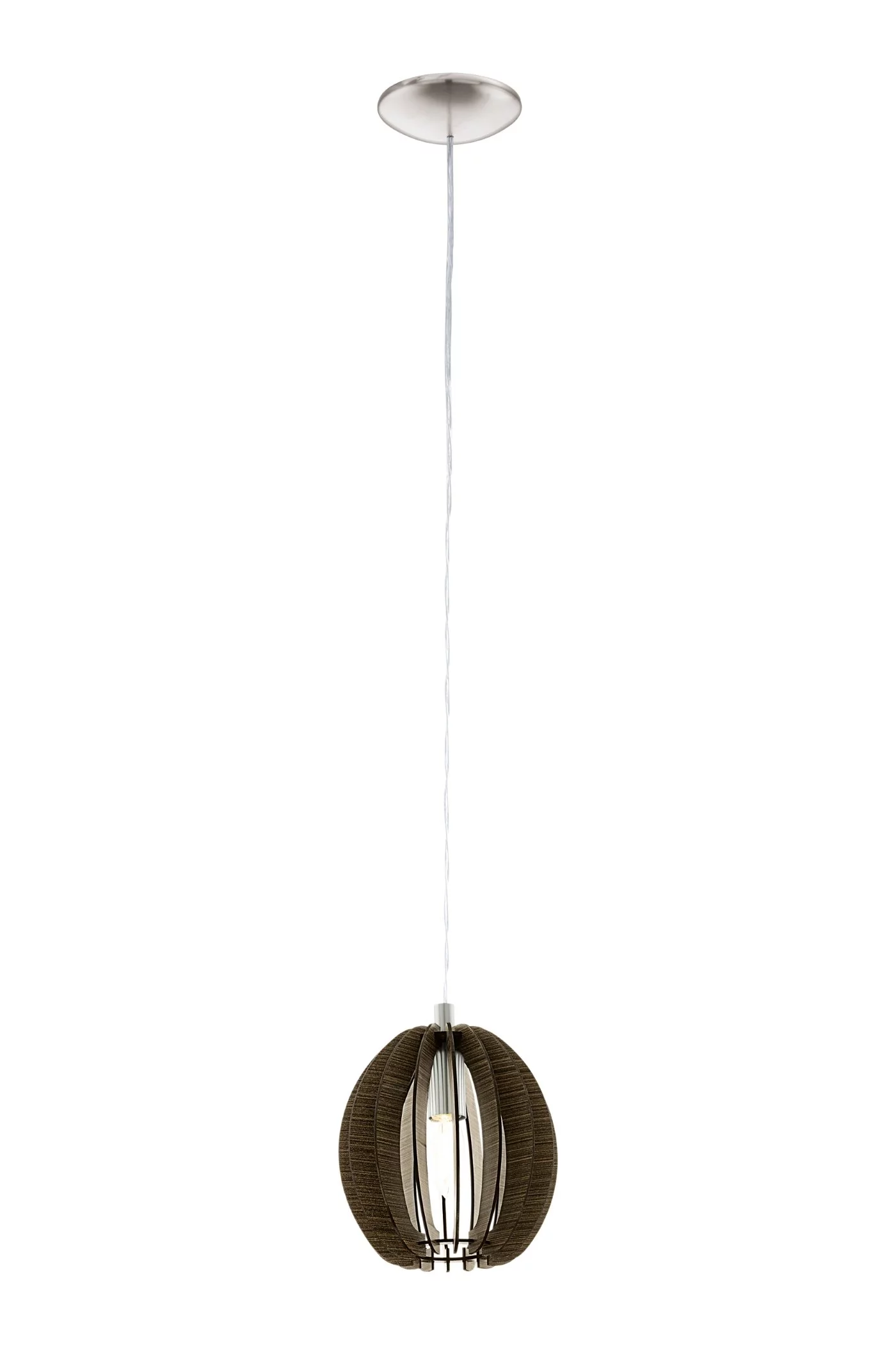   
                        
                        Люстра EGLO (Австрия) 83048    
                         в стиле Модерн.  
                        Тип источника света: светодиодная лампа, сменная.                         Форма: Овал.                         Цвета плафонов и подвесок: Коричневый.                         Материал: Дерево.                          фото 1