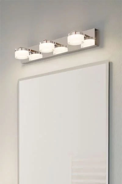   
                        
                        Підсвітка для ванної EGLO (Австрія) 83060    
                         у стилі Модерн.  
                        Тип джерела світла: вбудований led-модуль, незмінний.                                                 Кольори плафонів і підвісок: Білий, Прозорий.                         Матеріал: Пластик.                          фото 2
