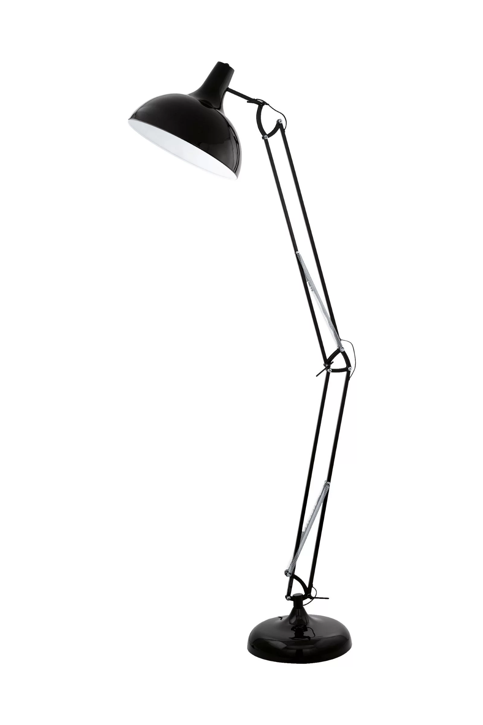   
                        Торшер EGLO  (Австрия) 83093    
                         в стиле Скандинавский, Лофт.  
                        Тип источника света: светодиодная лампа, сменная.                                                 Цвета плафонов и подвесок: Черный, Белый.                         Материал: Сталь.                          фото 1