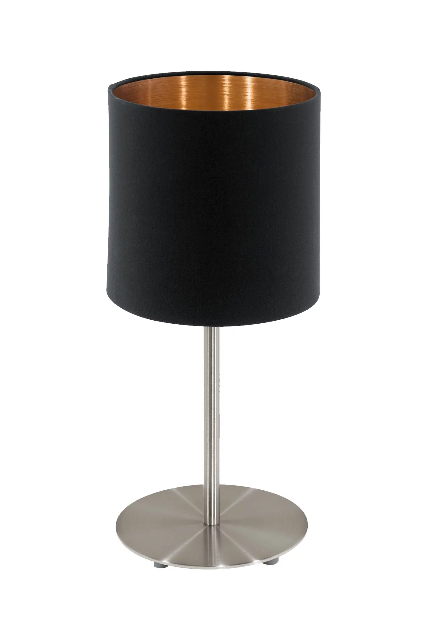   
                        Настільна лампа EGLO (Австрія) 83163    
                         у стилі Модерн.  
                        Тип джерела світла: світлодіодна лампа, змінна.                                                 Кольори плафонів і підвісок: Чорний, Мідь.                         Матеріал: Тканина.                          фото 1