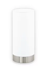   
                        Настольная лампа EGLO  (Австрия) 83200    
                         в стиле модерн.  
                        Тип источника света: светодиодные led, энергосберегающие, накаливания.                                                 Цвета плафонов и подвесок: белый.                         Материал: ткань.                          фото 1