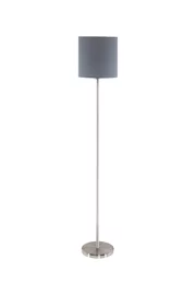   
                        Торшер EGLO  (Австрия) 83207    
                         в стиле Скандинавский.  
                        Тип источника света: светодиодная лампа, сменная.                                                 Цвета плафонов и подвесок: Серый.                         Материал: Ткань.                          фото 1