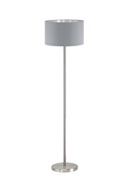   
                        Торшер EGLO (Австрія) 83213    
                         у стилі модерн.  
                        Тип джерела світла: cвітлодіодні led, енергозберігаючі, розжарювання.                                                 Кольори плафонів і підвісок: сірий, срібло.                         Матеріал: тканина.                          фото 1