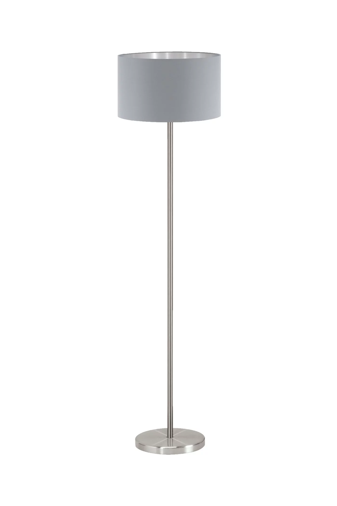   
                        Торшер EGLO (Австрія) 83213    
                         у стилі Модерн.  
                        Тип джерела світла: cвітлодіодні led, енергозберігаючі, розжарювання.                                                 Кольори плафонів і підвісок: Сірий, Срібло.                         Матеріал: Тканина.                          фото 1