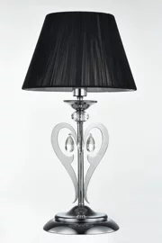   
                        
                        Настільна лампа MAYTONI (Німеччина) 83245    
                         у стилі Класика.  
                        Тип джерела світла: світлодіодна лампа, змінна.                                                 Кольори плафонів і підвісок: Чорний, Прозорий.                         Матеріал: Скло, Пластик, Тканина.                          фото 1