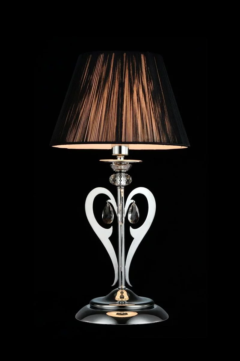   
                        
                        Настільна лампа MAYTONI (Німеччина) 83245    
                         у стилі Класика.  
                        Тип джерела світла: світлодіодна лампа, змінна.                                                 Кольори плафонів і підвісок: Чорний, Прозорий.                         Матеріал: Скло, Пластик, Тканина.                          фото 2