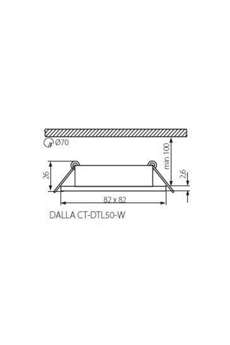 Точечный светильник KANLUX (Польша) 84682    
                         В стиле Хай-тек.  
                        Тип источника света: светодиодная лампа, сменная.                         Форма: Квадрат.                                                                          фото 2
