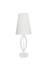   
                        
                        Настільна лампа ZUMALINE (Польща) 85025    
                         у стилі Скандинавський.  
                        Тип джерела світла: світлодіодна лампа, змінна.                                                 Кольори плафонів і підвісок: Білий.                         Матеріал: Тканина.                          фото 1