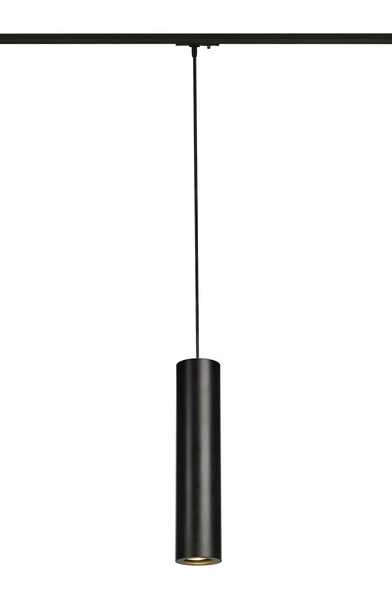  
                        Трековий світильник SLV (Німеччина) 85449    
                         у стилі Хай-тек.  
                        Тип джерела світла: світлодіодна лампа, змінна.                         Форма: Коло.                         Кольори плафонів і підвісок: Чорний.                         Матеріал: Алюміній.                          фото 1