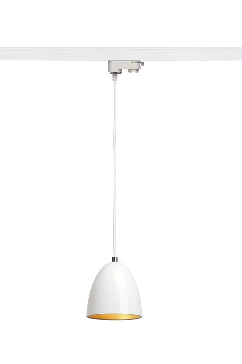   
                        
                        Трековий світильник SLV (Німеччина) 85654    
                         у стилі Хай-тек, Лофт.  
                        Тип джерела світла: світлодіодна лампа, змінна.                         Форма: Коло.                         Кольори плафонів і підвісок: Білий, Золото.                         Матеріал: Сталь.                          фото 1
