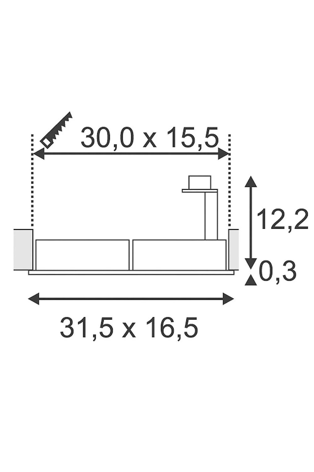   
                        Точковий світильник SLV (Німеччина) 86017    
                         у стилі хай-тек.  
                        Тип джерела світла: cвітлодіодні led, галогенні.                         Форма: прямокутник.                                                                          фото 3