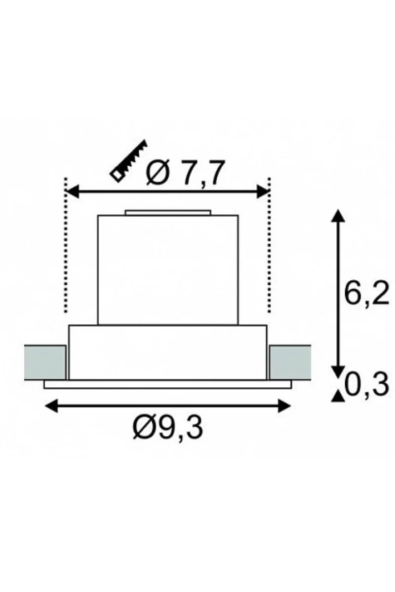   
                        
                        Точечный светильник SLV (Германия) 86023    
                         в стиле Хай-тек.  
                        Тип источника света: встроенный led-модуль, несъемный.                         Форма: Круг.                                                                          фото 4