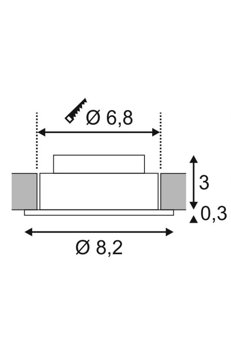  
                        Точечный светильник SLV  (Германия) 86040    
                         в стиле Хай-тек.  
                        Тип источника света: встроенный led-модуль, несъемный.                         Форма: Круг.                                                                          фото 4