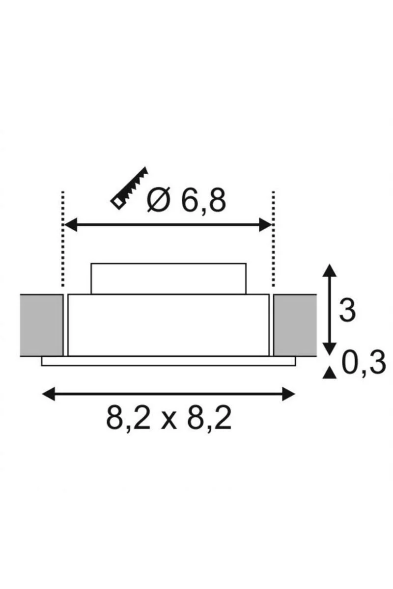   
                        
                        Точковий світильник SLV (Німеччина) 86041    
                         у стилі Хай-тек.  
                        Тип джерела світла: вбудований led-модуль, незмінний.                         Форма: Квадрат.                                                                          фото 4