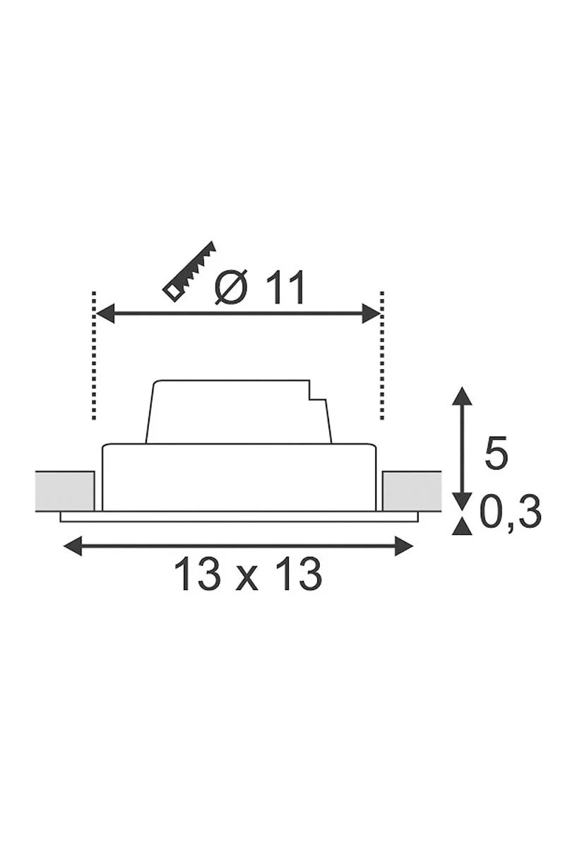   
                        
                        Точечный светильник SLV (Германия) 86071    
                         в стиле Хай-тек.  
                        Тип источника света: встроенный led-модуль, несъемный.                         Форма: Квадрат.                                                                          фото 3
